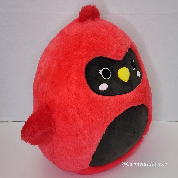 CAZLAN 🐦 Red Cardinal Fuzzamallow Original Squishmallow by Kelly Toy ☆ NWT ☆ - Picture 6 of 8